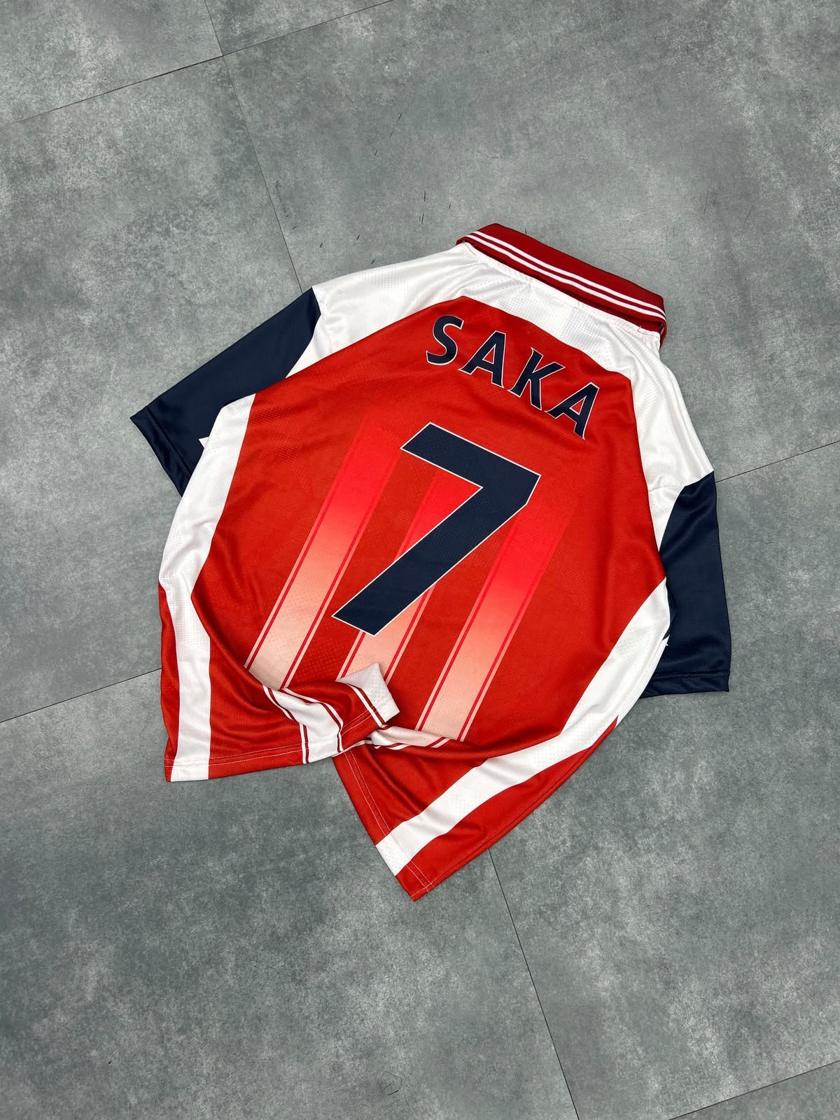 Saka Arsenal 2025-26 home edition Premium Quality Collar Five Sleeve Sublimation Jersey - P2617