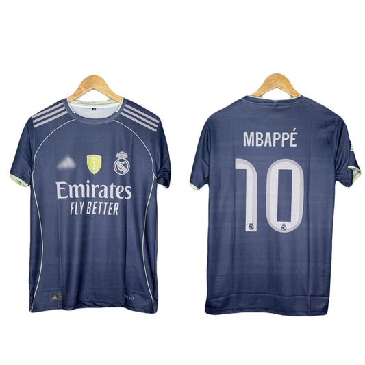 Real Madrid 2025-26 Away Kit Mbappe  Half Sleeve - bmg store