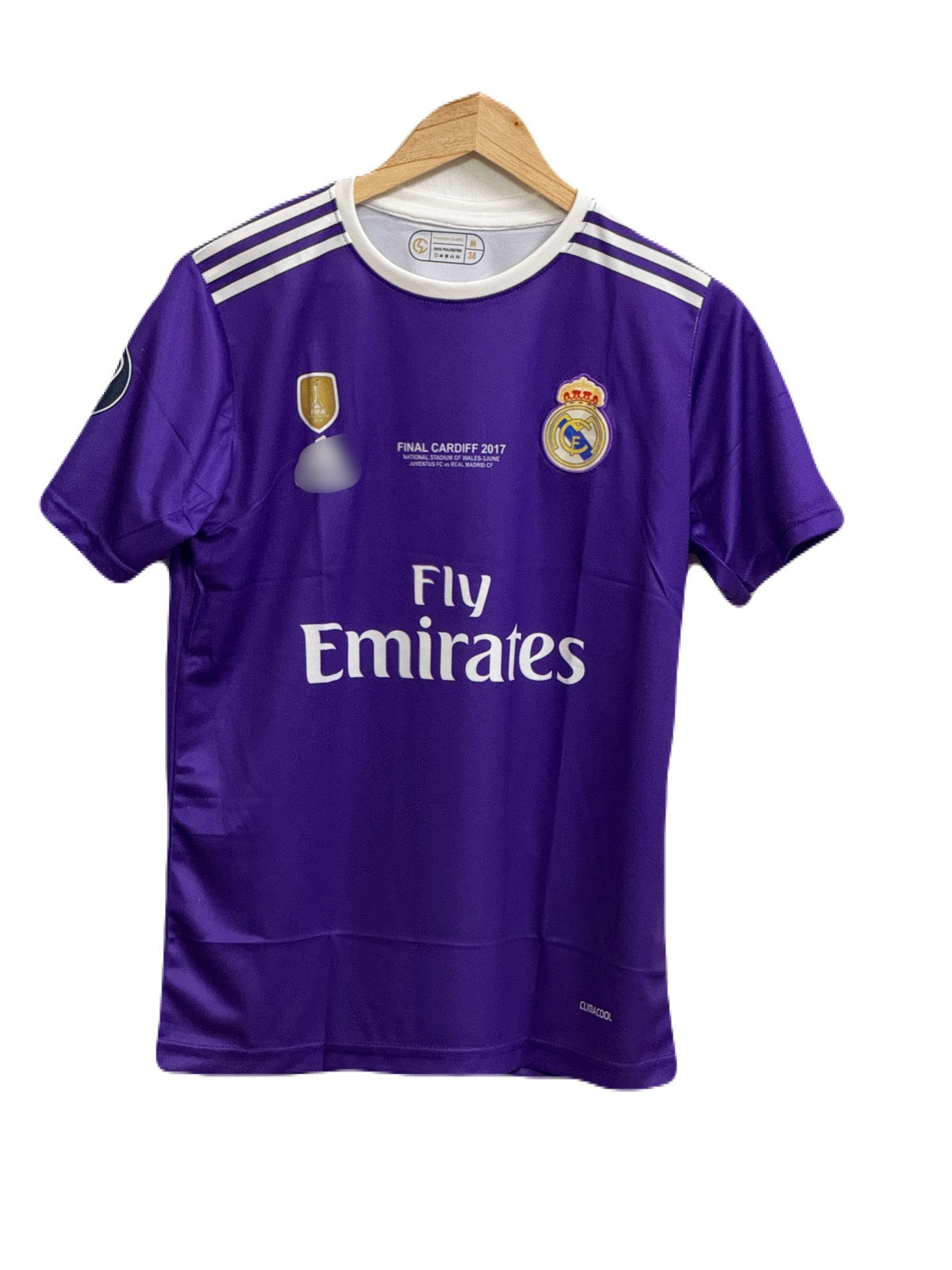 Purple 2017 Real madrid jersey Ronaldo half sleeve embroidery  - P955 bmg store