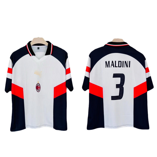 Ac milan maldini 1997-98 away kit Five sleeve sublimation - P1429