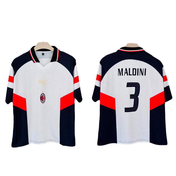 Ac milan maldini 1997-98 away kit Five sleeve sublimation - P1429