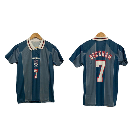 England 1996 kit Beckham Collar Half sleeve - P101