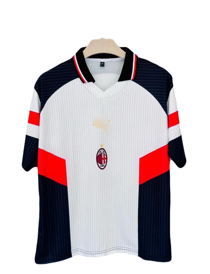Ac milan maldini 1997-98 away kit Five sleeve sublimation - P1429