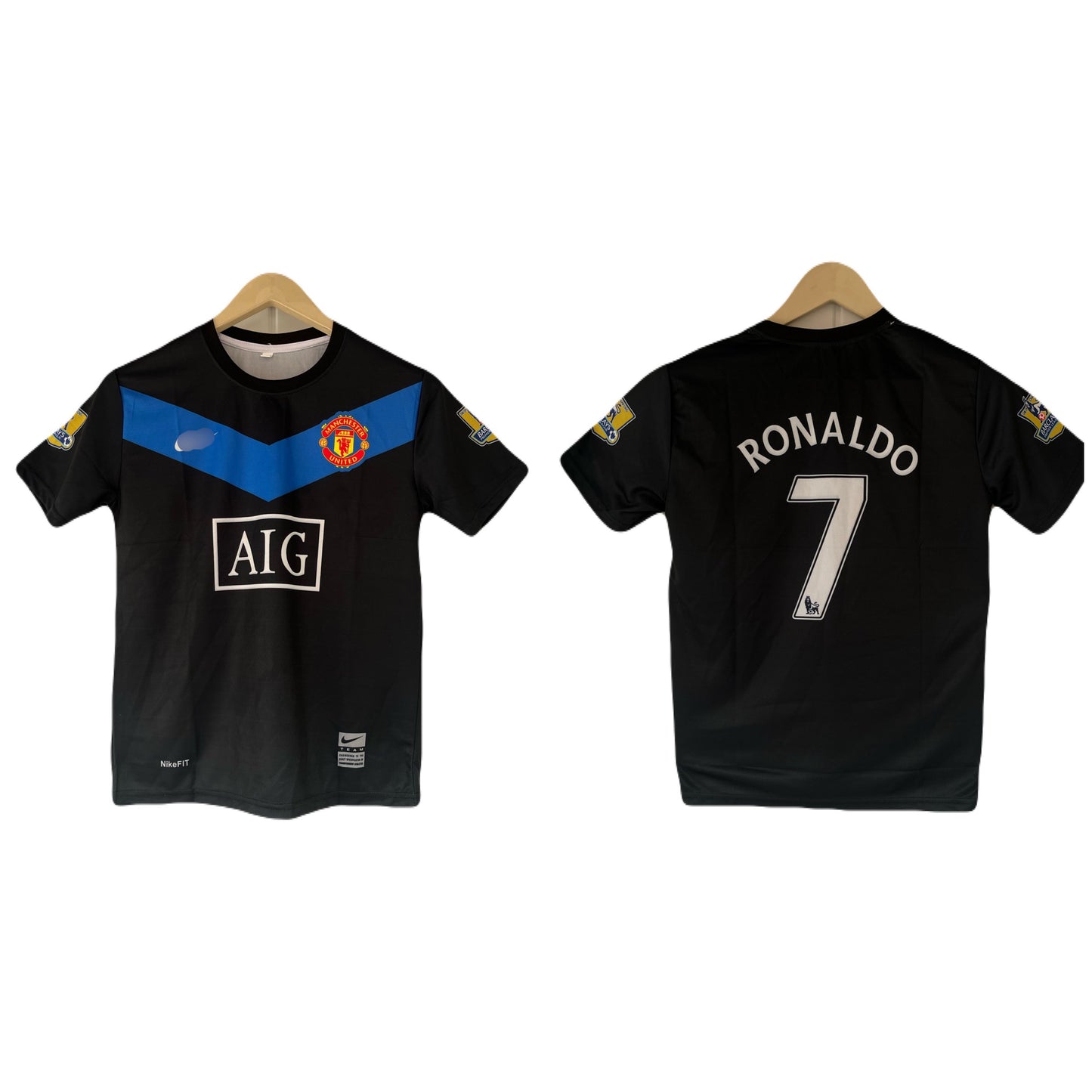 Ronaldo Manchester United 2007 Away half Sleeve Jersey -