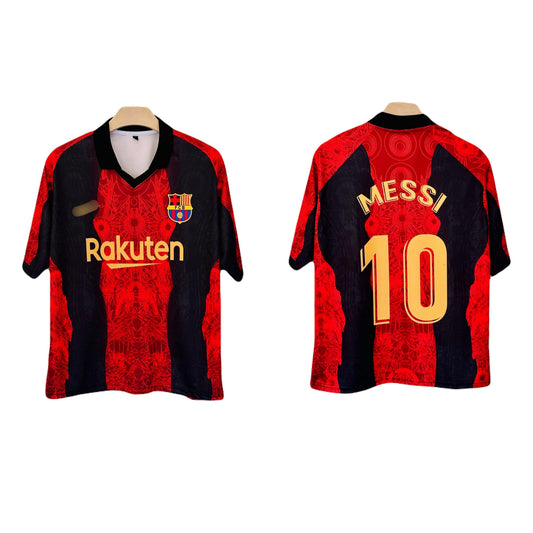 Messi barcelona special edition COLLAR FIVE SLEEVE JERSEY -