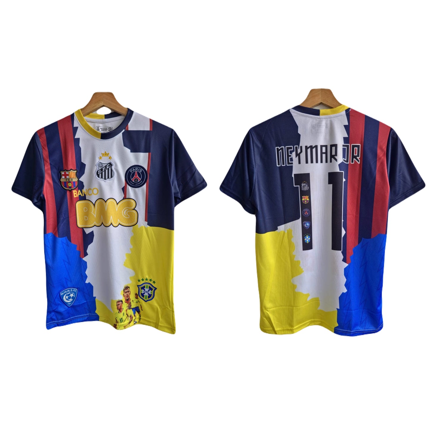 Neymar jr all time club jersey embroidery Limited edition P251