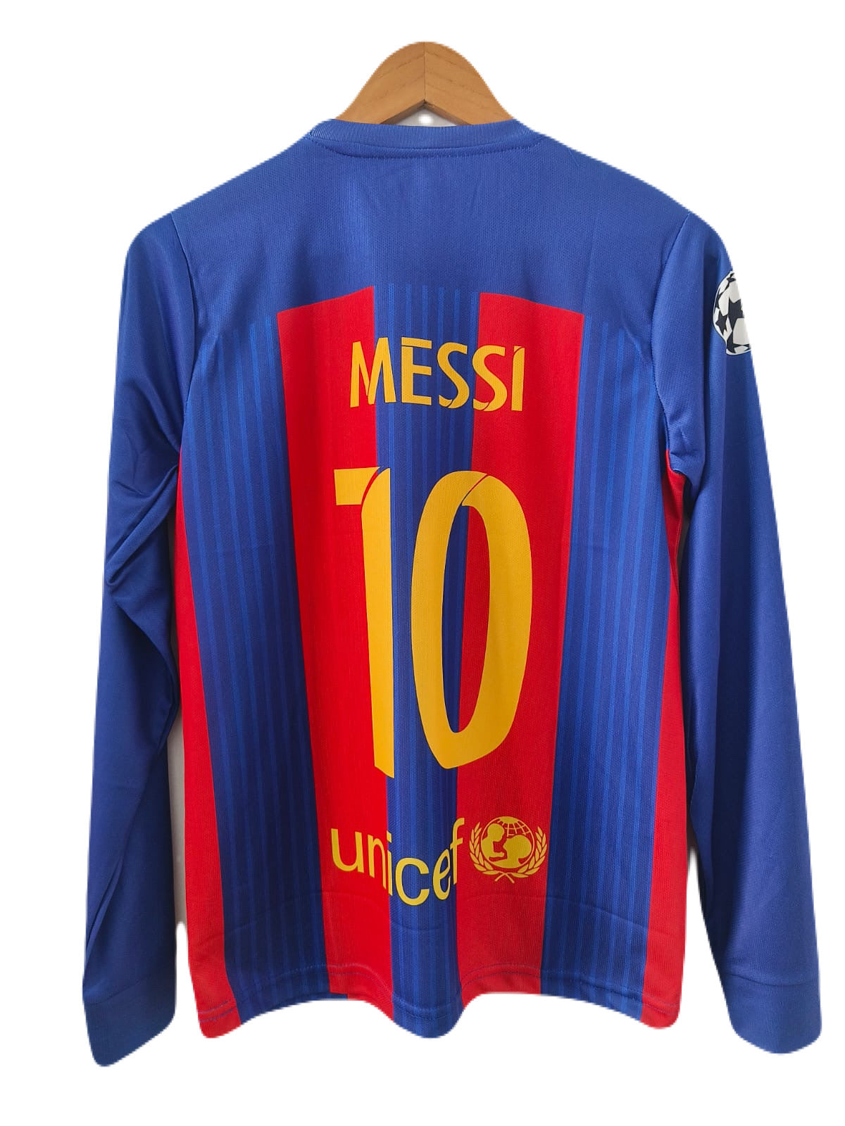 FC Barcelona 2016-17 home kit  leo messi full sleeve embroidery  -   P1338