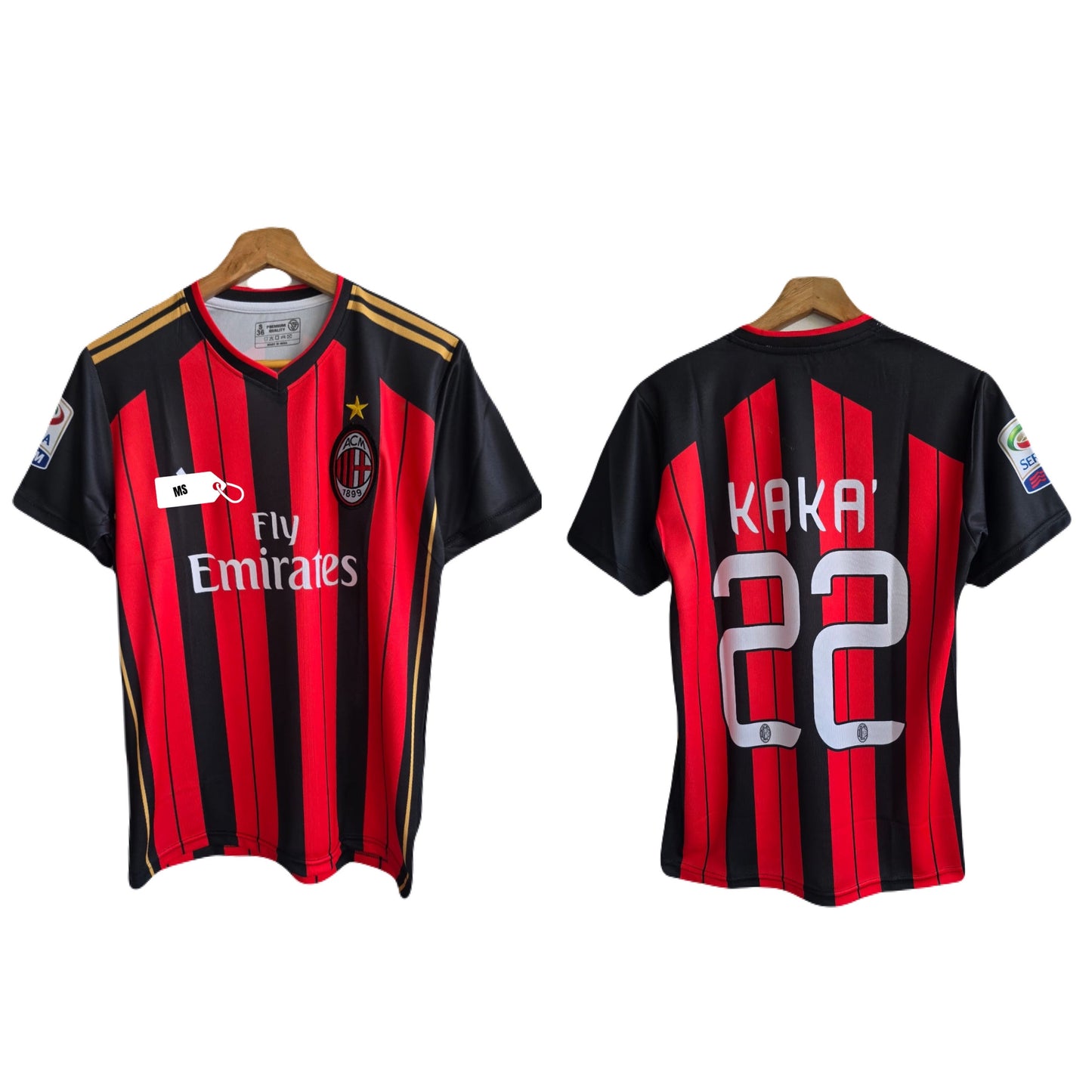 Ac milan 2013/14 kaka half sleeve jersey - ms retro store