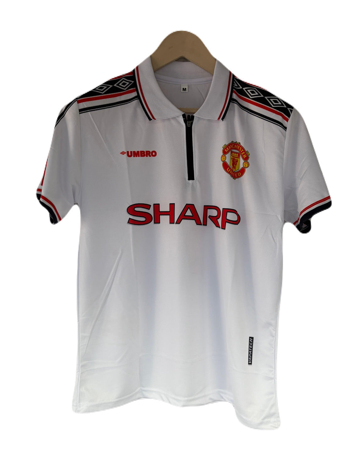 Manchester united 1998/99 Away jersey Beckham zip type Sublimation - P1608