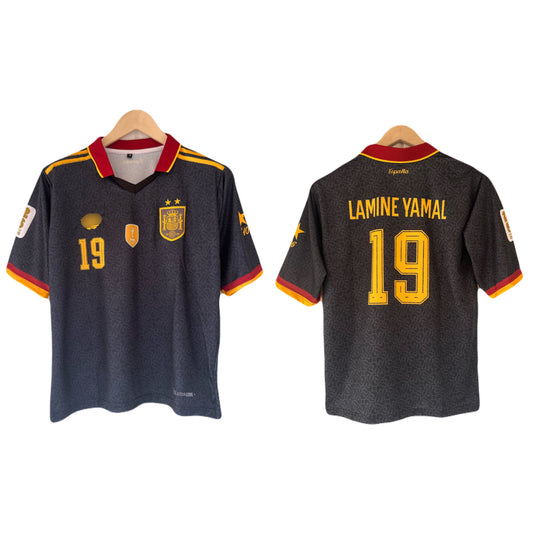 Yamal Spain 2 star Five Sleeve Collar Embroidery- P2632 | BMG STORE