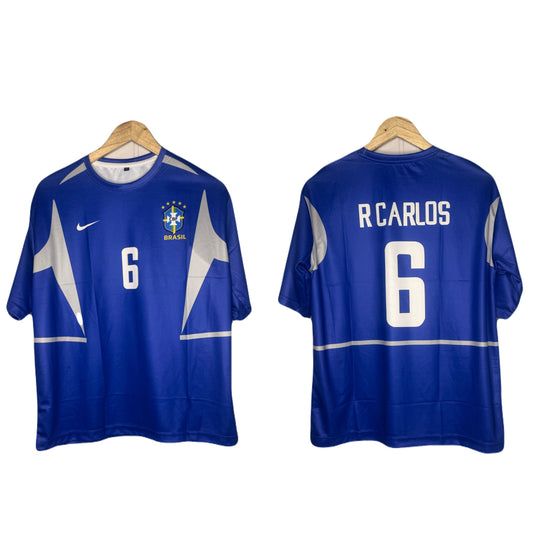 Brazil 2002 Away Kit R.Carlos Five Sleeve - bmg store