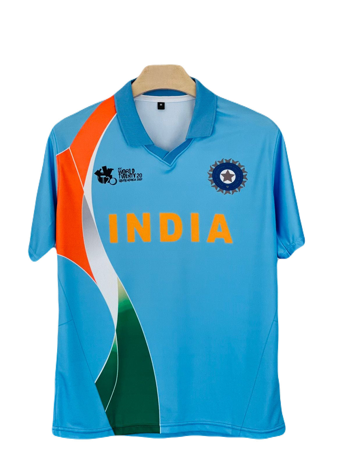 India 2007 Yuvraj  home jersey Half Sleeve Sublimation -
