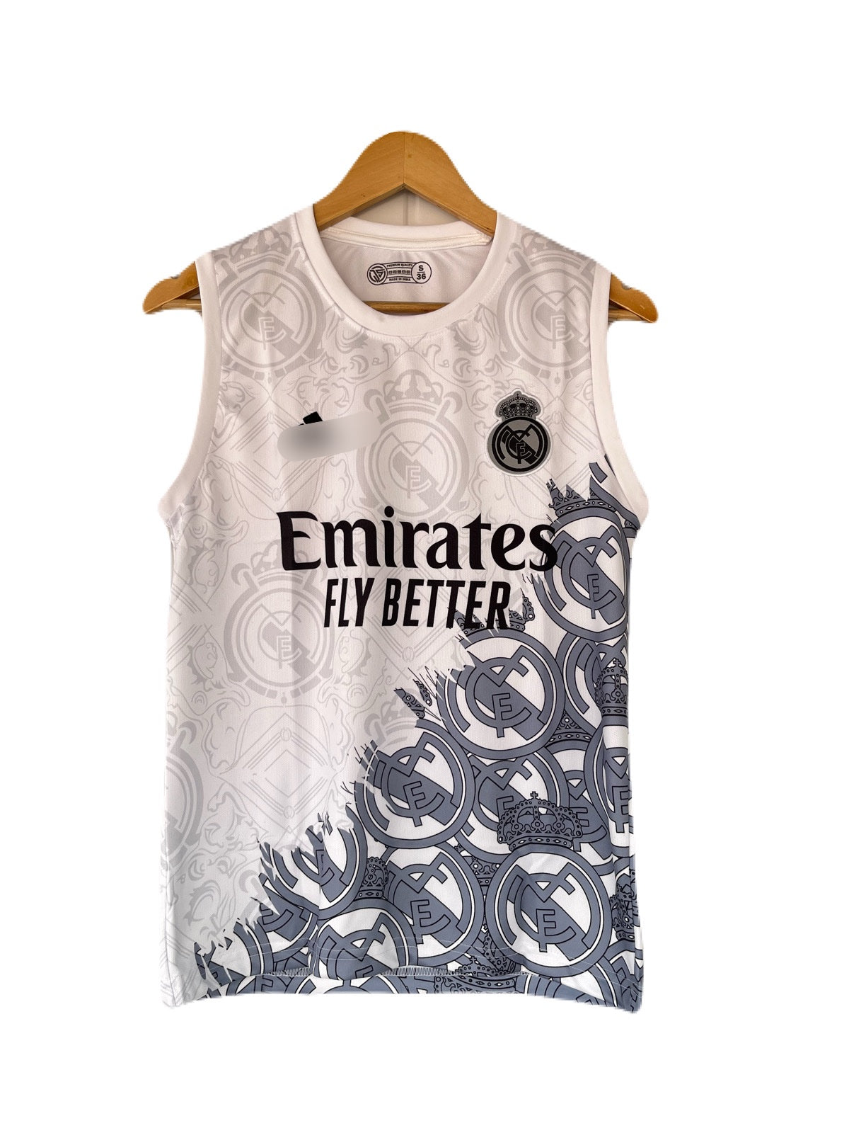 Real madrid dragon sleevless bibs embroidery - P1565