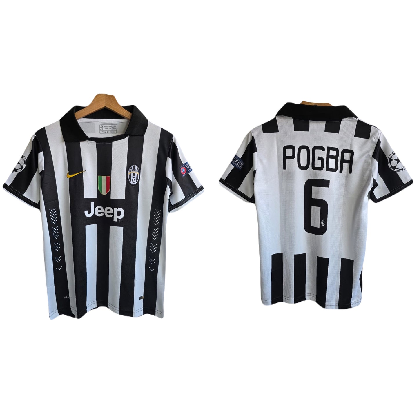 Juventus 2014/15 home jersey pogba half sleeve -  P631