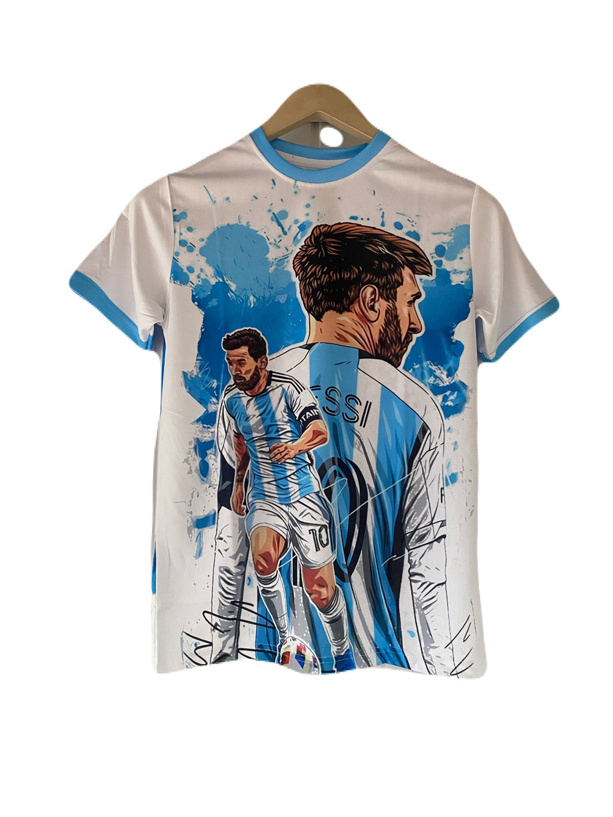 Messi argentina themed special kit Half sleeve sublimation jersey - P2092