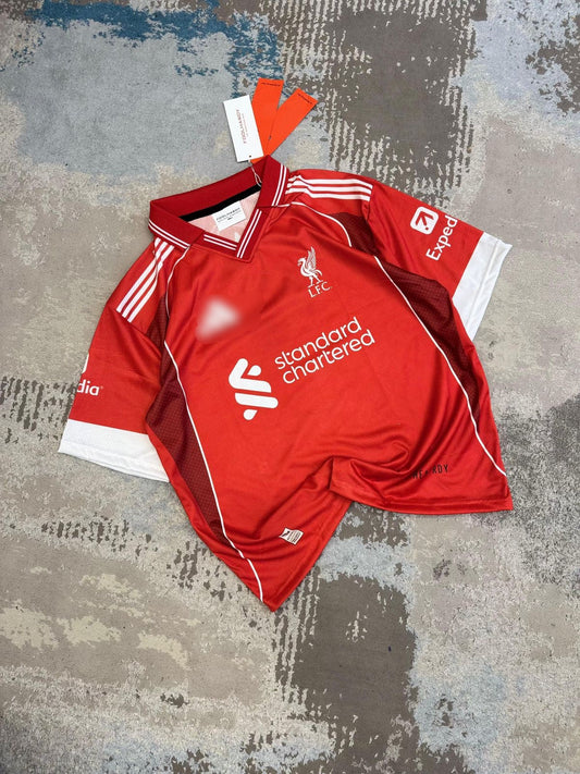 Liverpool 2025-26 Home kit Salah Five Sleeve - bmg store