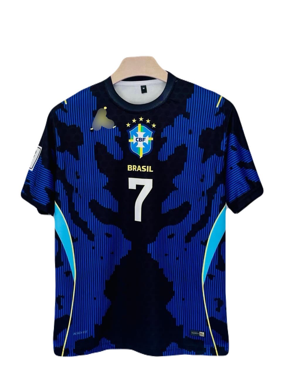 vinicius Brazil 2026 World Cup Away Half Sleeve Jersey -