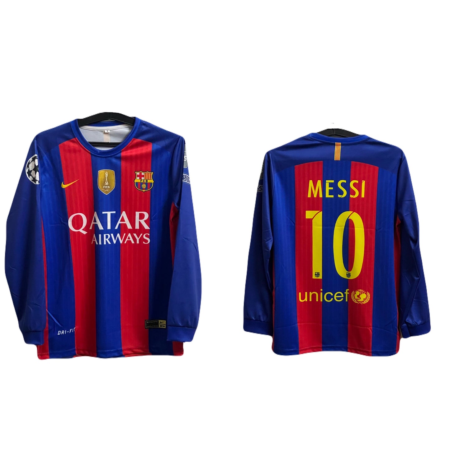 Fc barcelona 2016/17 home kit messi full sleeve - P971 bmg store