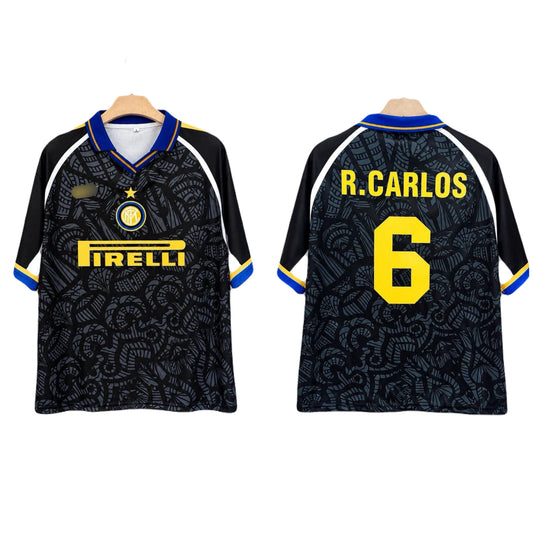 Roberto Carlos 
Inter Milan Five Sleeve Collar Jersey P2679 | BMG STORE