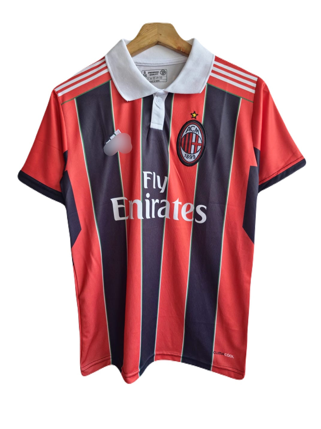 Ibrahimovic Ac milan 2006 home collar jersey -