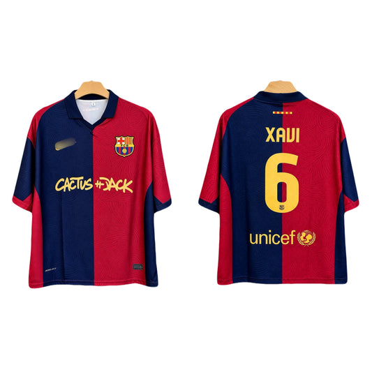 Xavi Barcelona Special Edition Five sleeve Collar sublimation Jersey - P2737 | BMG STORE