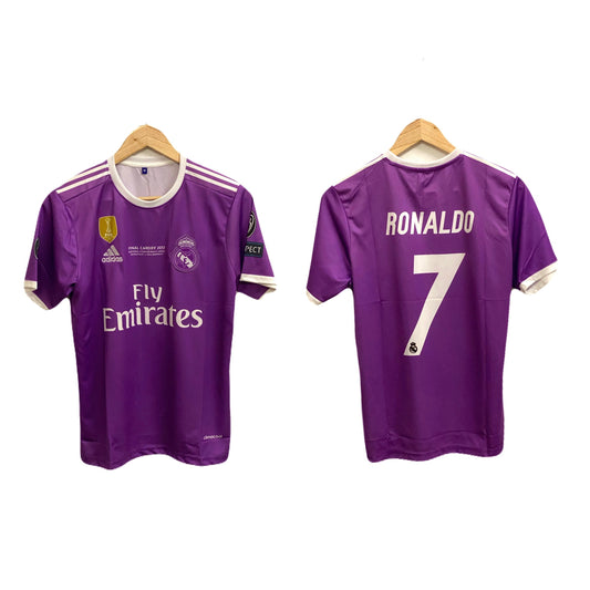 Ronaldo purple real madrid premium half sleeve - P439 bmg store