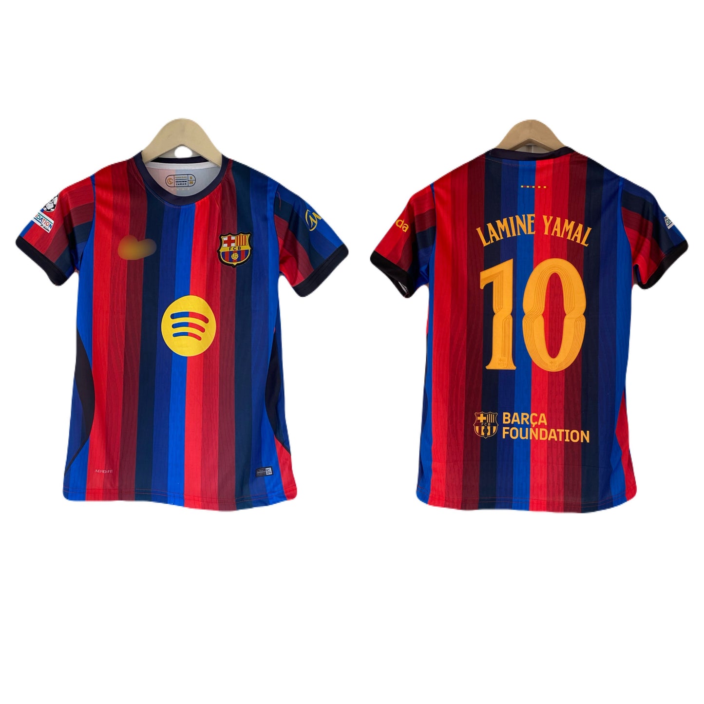 Yamal Barcelona 2026-27 home kit Half sleeve embroidery jersey - P2388