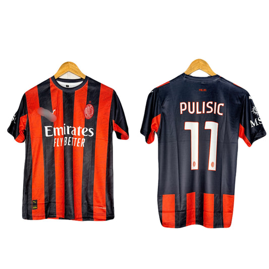 Ac Milan 2025-26 Home kit Pulisic Half sleeve p2048