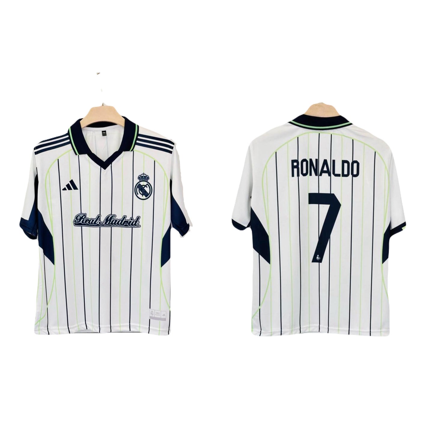 Real madrid Ronaldo Five sleeve Collar jersey -