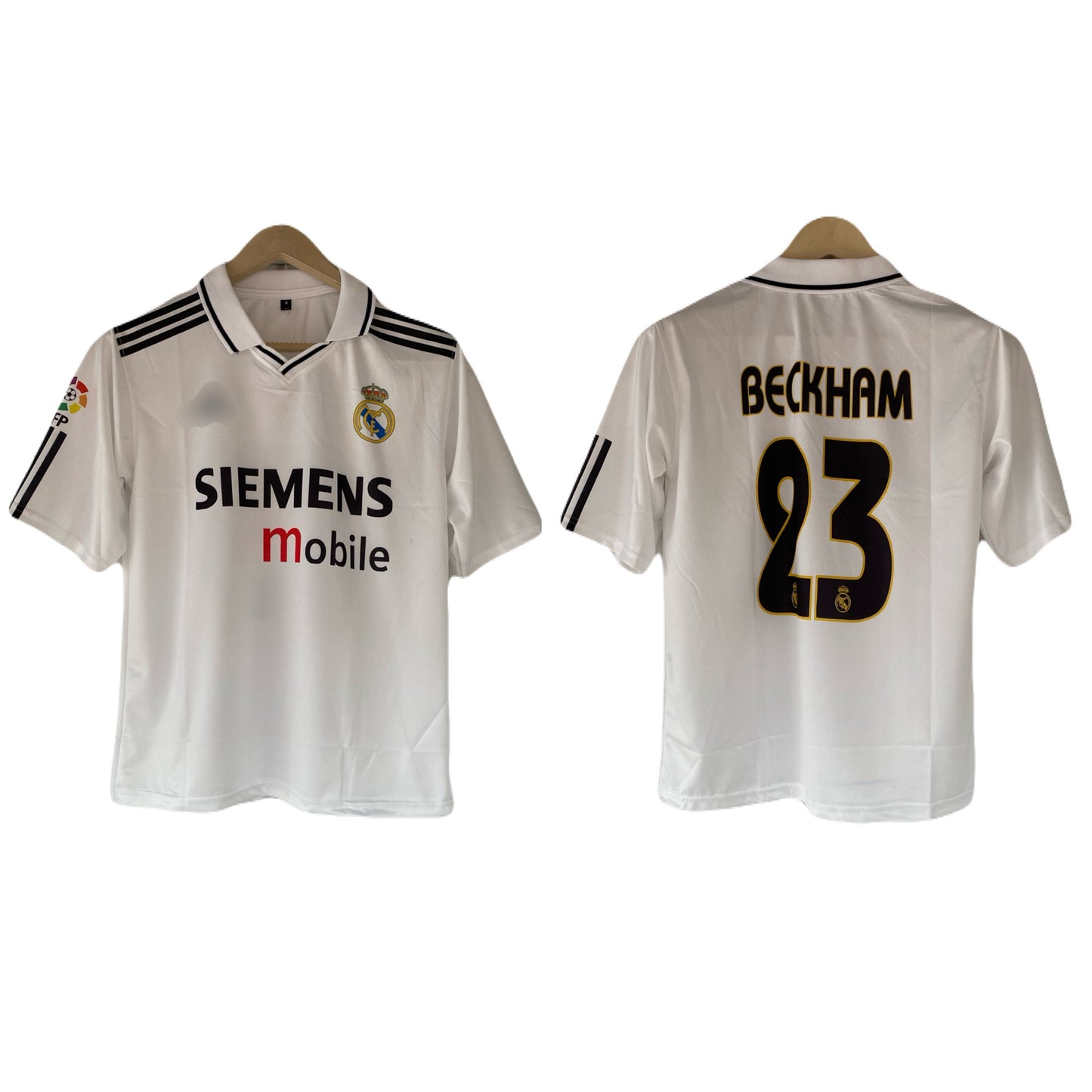 Beckham real madrid Five sleeve Collar Sublimation jersey- P2192