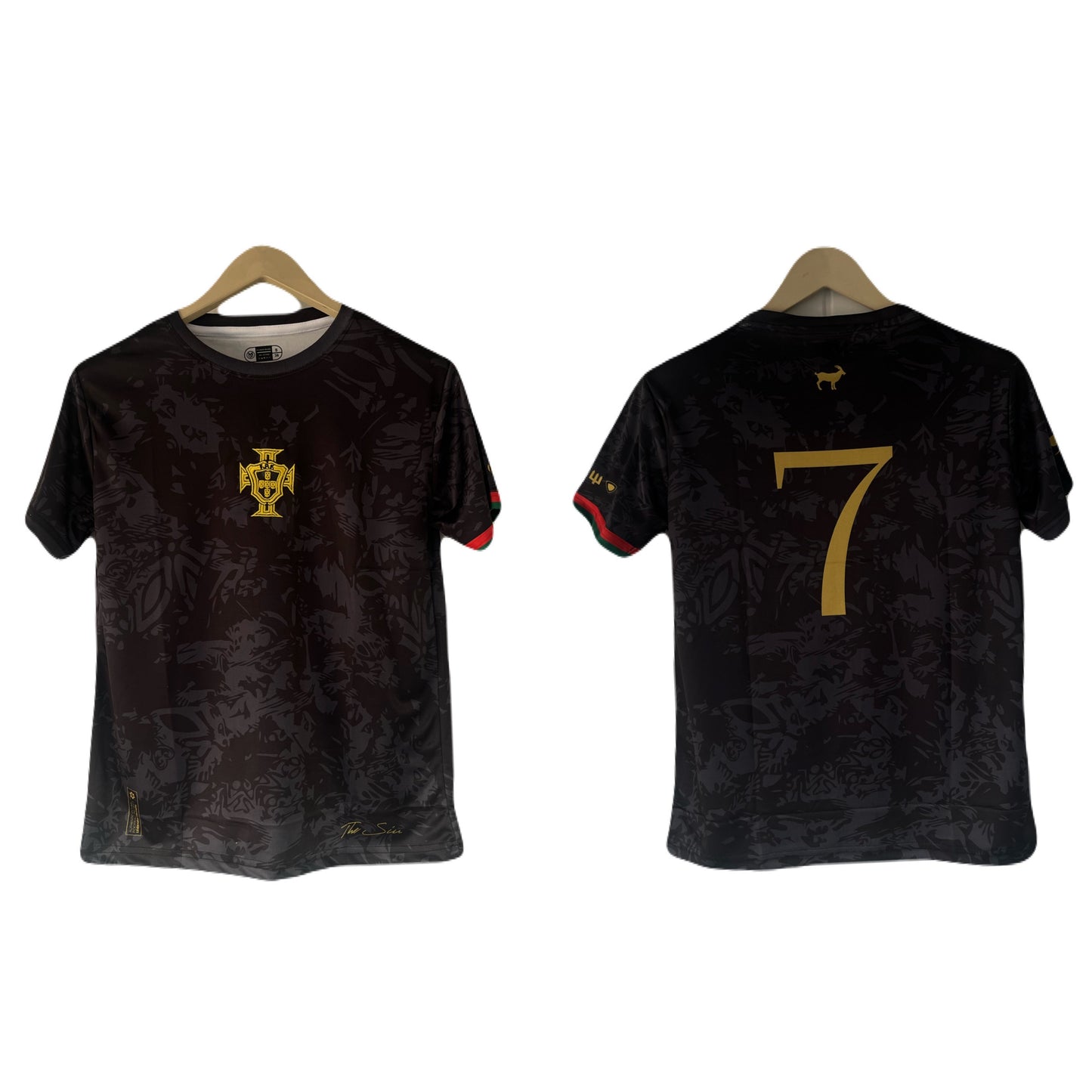 Portugal goat’Siu’ Edition Ronaldo Half Sleeve Embroidery -  P2004
