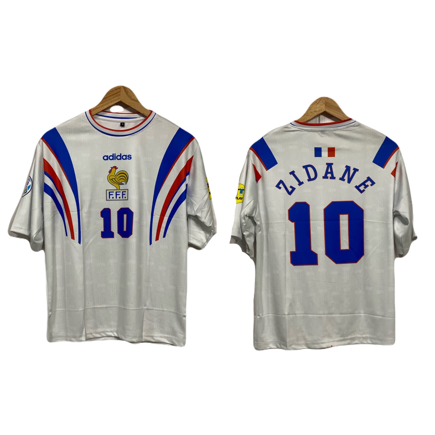 France 1996-97 Away Zidane Five sleeve - P198 - bmg store