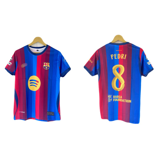 Pedri Barcelona 2026-27 Home Jersey Half Sleeve Sublimation -  P2807 | BMG STORE