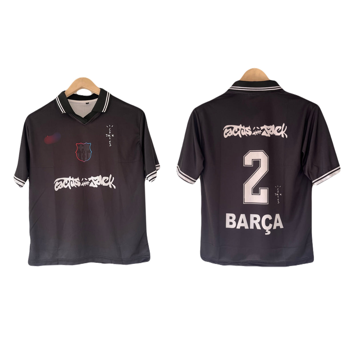 Barcelona Travis Scott Edition Collar Five Sleeve Jersey -P2609 | BMG STORE