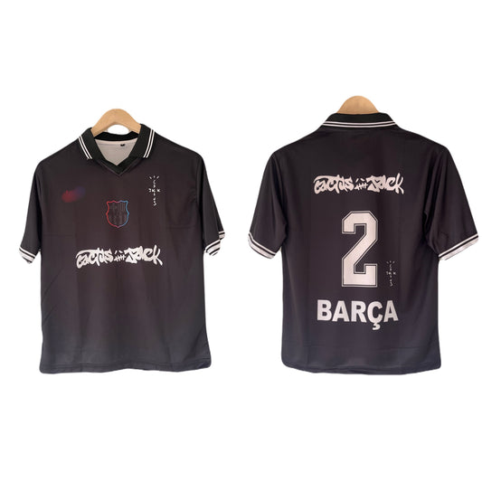 Barcelona Travis Scott Edition Collar Five Sleeve Jersey -P2609 | BMG STORE