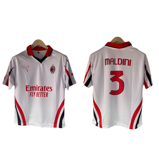 Maldini Ac Milan Away Five Sleeve Collar Sublimation Jersey- P2649 | BMG STORE