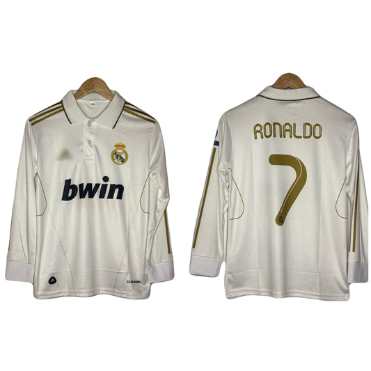 Best retro jersey Realmadrid 2011/12 home jersey Ronaldo full sleeve P405 - bmg store
