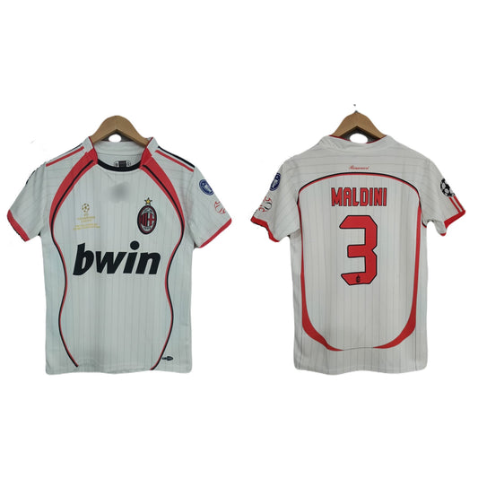 Ac Milan 2006-07 Away final kit Maldini Half sleeve Embroidery - P1533