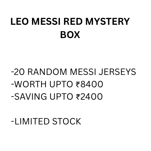 Lionel Messi Red Mystery box by bmg store