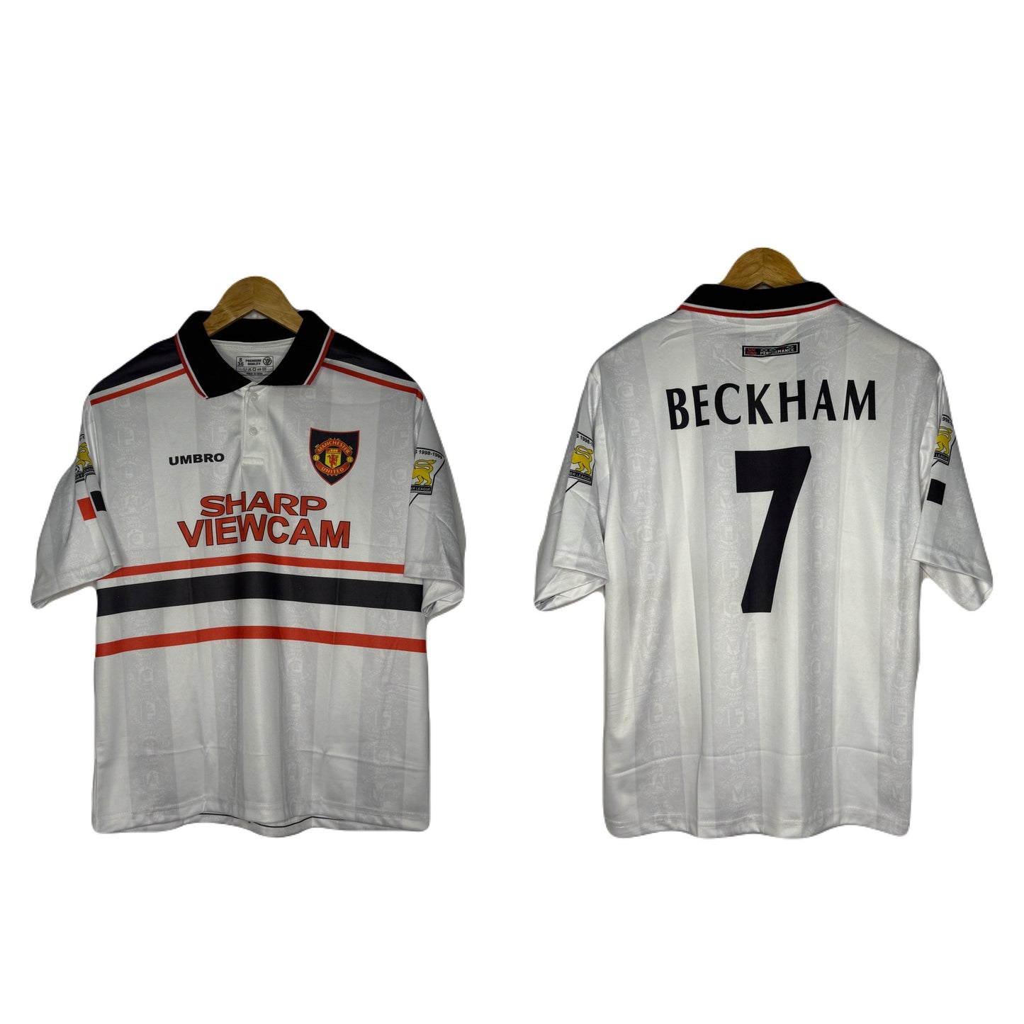 Manchester United 1997-98 Away Kit  Beckham Five Sleeve - P336