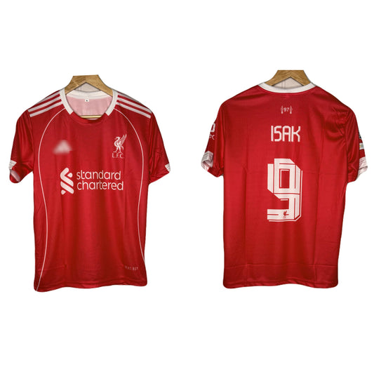 Liverpool Fc 2025-26 Home kit Isak Half Sleeve - P989 Ms Retro Store