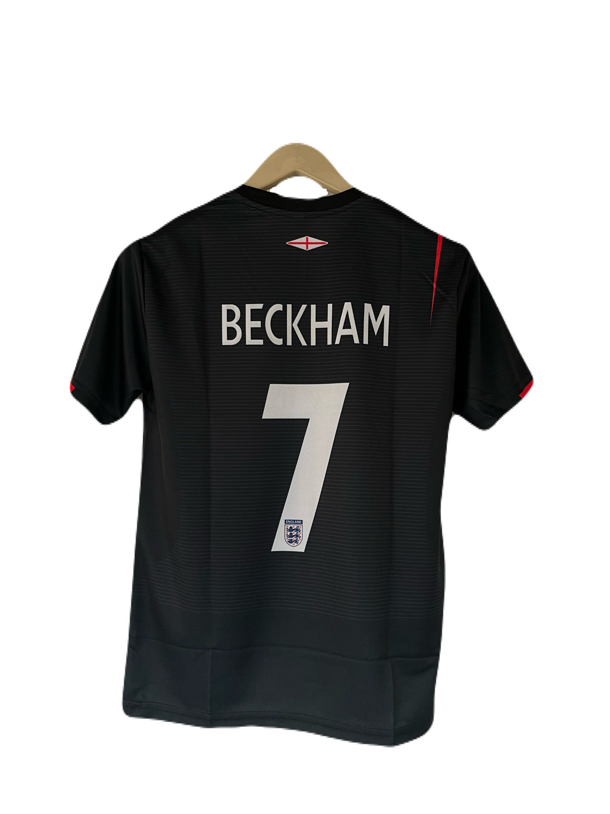 England 2004-05 Away kit Beckham Half sleeve sublimation - P1504