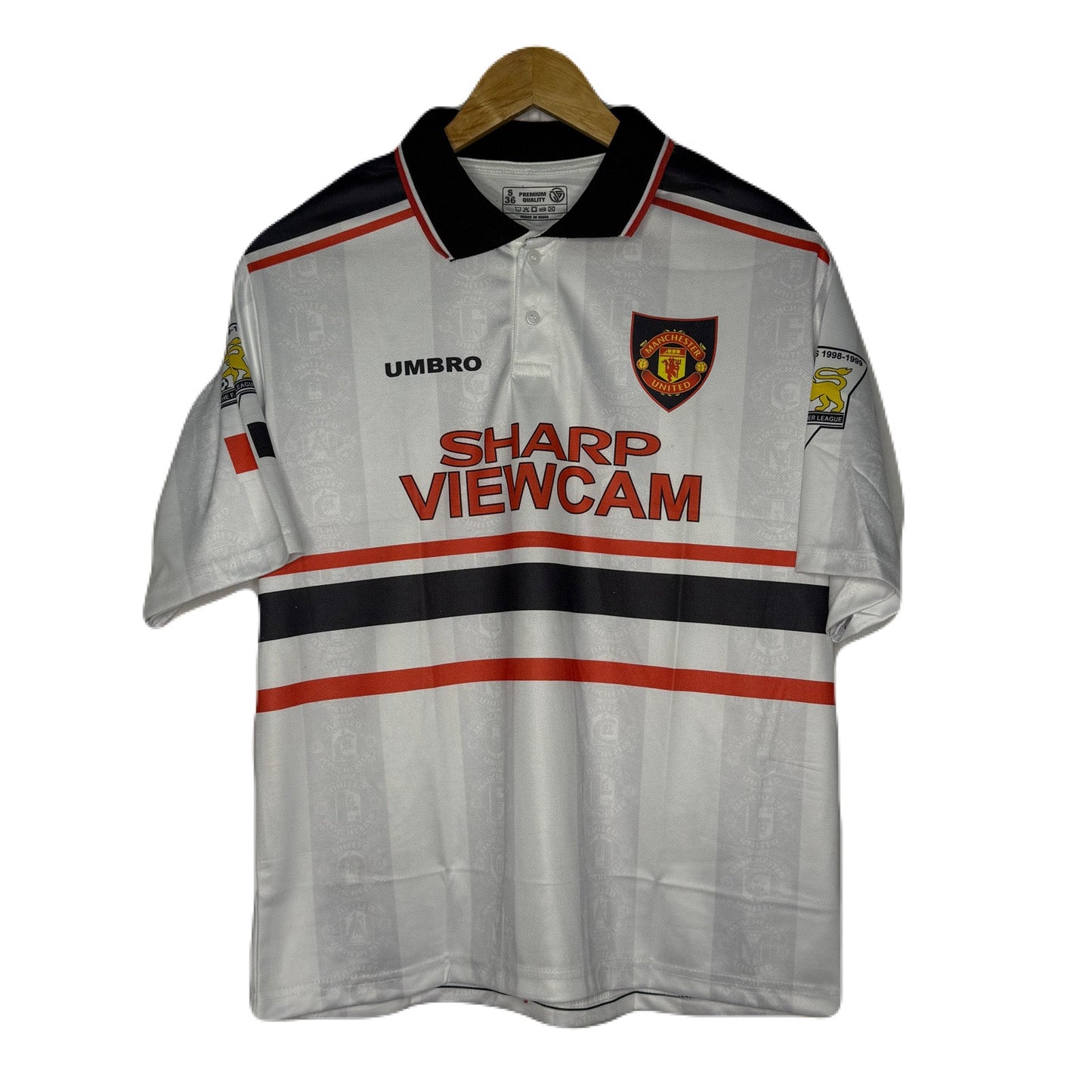 Manchester United 1997-98 Away Kit  Beckham Five Sleeve - P336