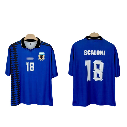 Argentina 1994 Away kit Vintage Scaloni Five sleeve - bmg store