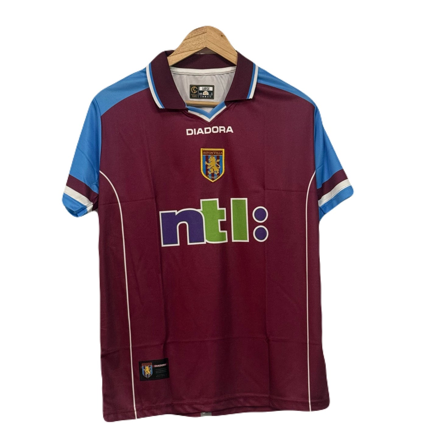 Aston Villa Fc 2000-01 Home kit Ginola Half sleeve - P957 bmg store