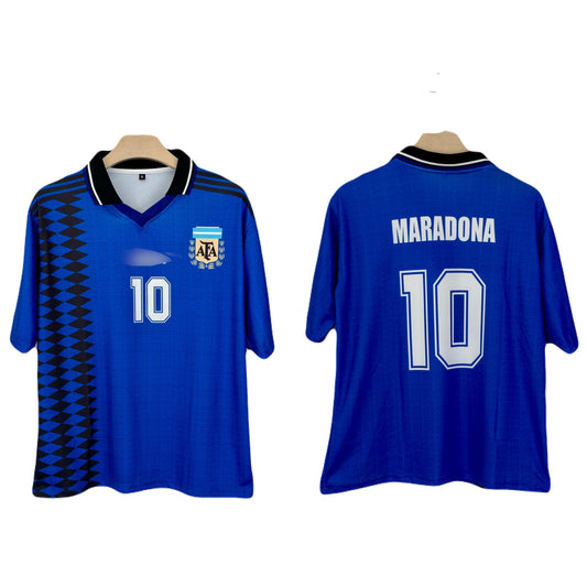 Argentina 1994 away vintage five sleeve collar type Maradona - P761 bmg store