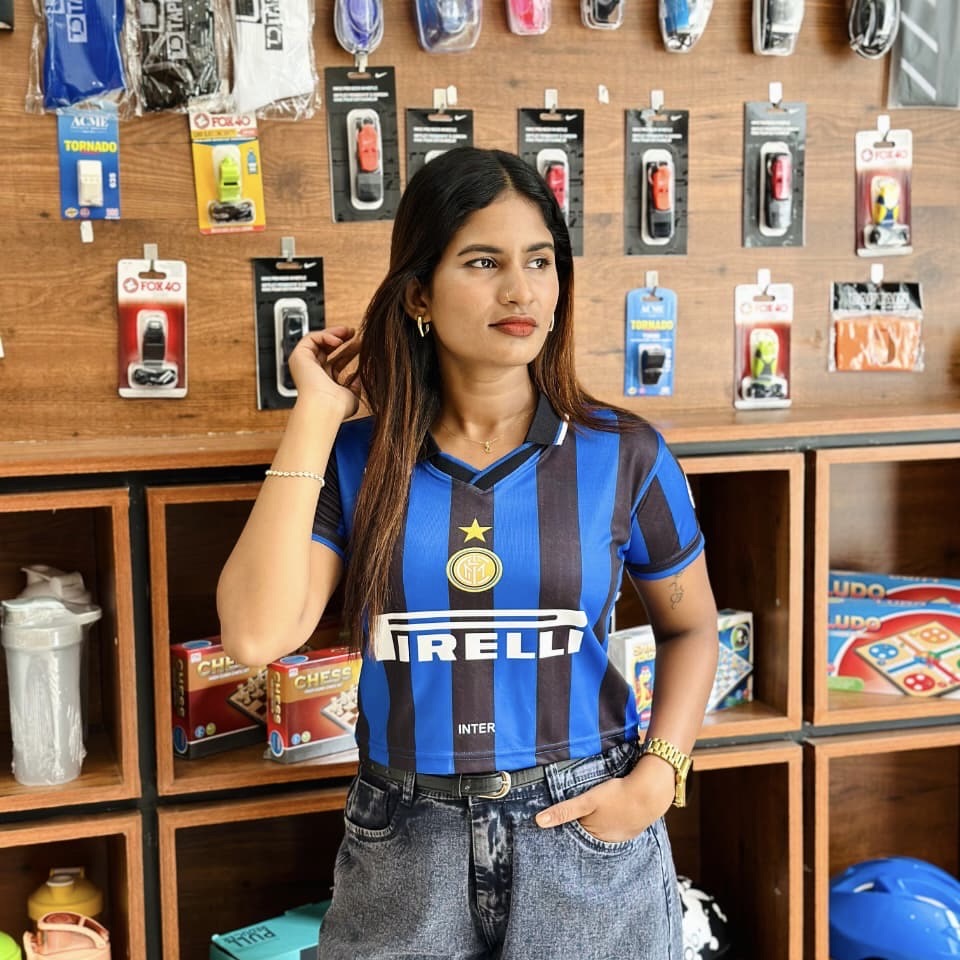 Crop top Collar neck jersey Inter Milan Ronaldo - bmg store