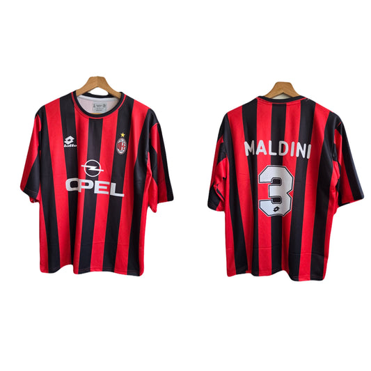 AC Milan 1997-98 Home Jersey Maldini Five sleeve P253  - bmg store