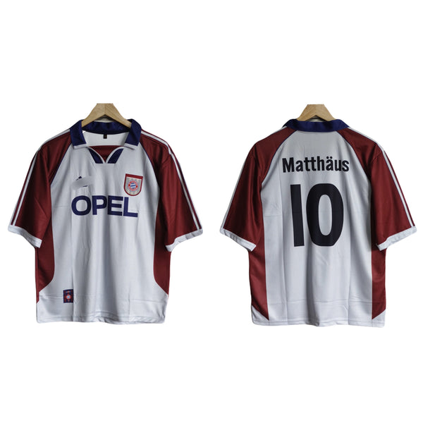 Bayern munich away 1998-99 matthaus  Five sleeve collar Embroidery -P1681