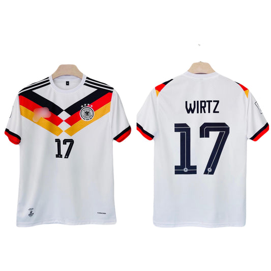 Germany 2026 Home Wirtz Half Sleeve Embroidery Jersey -P1190